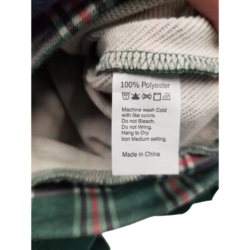 Michelle Mae Sweater green plaid Asymmetrical double hood size Medium - Picture 4 of 16